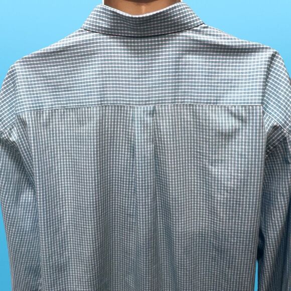 Peter Millar Pink Blue Check Button Up Seaside Finish Shirt Size XXL #48 - Picture 4 of 5